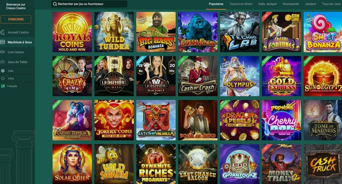 Cresus Jeux de machines